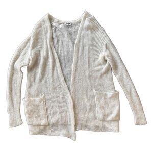 Acne Studios Raya Mohair Cardigan Cream Oversized Scandi Minimal Pocket Sweater